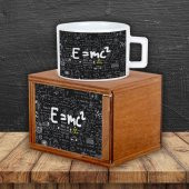 Einstein Kalemlik Puf Yastık Einstein Kutulu Kupa Hediye Seti - 2