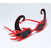 Kırmızı Alevli Parti Gözlüğü thumbnail 2