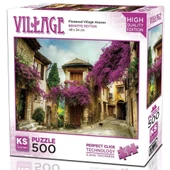 KS Games Flowered Village Houses Puzzle 500 Parça 20062 - 1