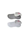 Gri ve Beyaz Kadın Babet Çorap 15 çift - 3
