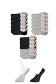 Siyah ve Gri Erkek Babet Çorap 15 çift thumbnail 1