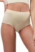 Elite Lite Kadın Yüksek Bel Dikişsiz İz Yapmaz Slip Külot Ten 811 thumbnail 1