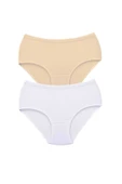 2 Adet Tutku Kadın Yüksek Bel Bato Kalın Lastik Külot S9 thumbnail 1
