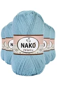 5 Adet Pırlanta Amigurumi El Örgü İpi Yünü Azur 10482 - 1