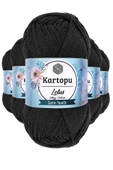 5 Adet Lotus Bikini Büstiyer Bluz Örgü İpi  K940 Siyah - 1