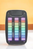Kablosuz Bluetooth Hoparlör Taşınabilir 6.5 inç LED Işık Kareoke thumbnail 5