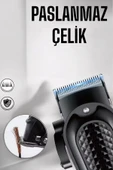 Suya Dayanıklı Tıraş Makinesi Keskin Bıçaklı Dijital Göstergeli Şarjlı - 4