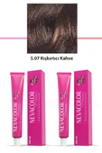 2 li Set Premium 5.07 Kışkırtıcı Kahve - Kalıcı Krem Saç Boyası 2 X 50 g Tüp - 1