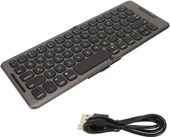 Redline Space M10 Pro 10.1" Uyumlu Kablosuz Bluetooth Şarj Edilebilir Katlanabilir Taşınabilir Klavye thumbnail 7