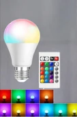 RGB Led Lamba Led Işık Ampul Renk Değiştirebilen 100 Watt - 4