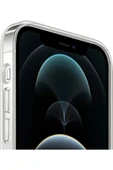 Iphone 12 Kılıf Kamera Lens Korumalı Magsafe Destekli Şeffaf Darbe Emici Sert Kapak - 5