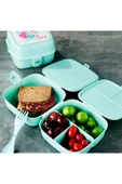 Porky 4 Bölmeli Çatallı Beslenme Kabı - G400 - 1