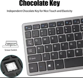 Hiking P15 Tablet 10.1" Kablosuz Bluetooth Şarj Edilebilir Sessiz Klavye Mouse Seti - 2
