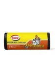 Büyük Boy Çöp Torbası 65 x 80 cm 10 Lu Rulo x 5 Paket = 50 Adet (Siyah) - 1