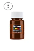 Nova Color Kumaş Boyası Şişe Kahve 12'li - 1