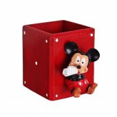 Mickey Minnie Mouse Kırmızı Saksı 2 Li Set - 2