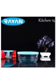 Rayan Kitchen Plastik Kapaklı 14 Cm Saklama Kabı Cam - 1