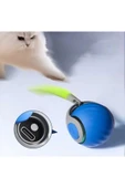 Hareketli Otomatik Yuvarlanan Tüylü Top Kedi Oyuncağı Şarj Edilebilir İnteraktif Oyuncak 1 ADET - 5