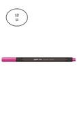 Gıpta Fineliner Keçe Uç Kalem 0,4 Mm Üçgen Pembe 12'li - 1