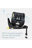 Mica Pro Eco I-size Adac'lı Isofix'li 360 Dönebilir Yatabilir 0-18 Kg Oto Koltuğu Graphite thumbnail 3