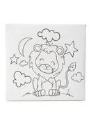 Hayal Sepeti Sevimli ASLAN Resimli Tuval 20 X 20  6lı boya, fırça Boyama seti thumbnail 2