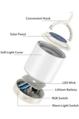 Kamp Güneş Enerjisi, Asılı Şarj Edilebilir Dış Mekan Solar Şarj Acil Durum Lambası Gece Lambası, - 5