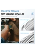 Turbo serisi dijital şarj göstergeli pro saç sakal vucut kıl kesme makinesi - 7