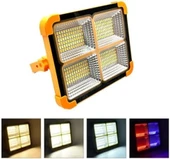 Portatif Solar LED Projektör Cata 200W Güneş Enerjili Seyyar LED Işık Taşınabilir Sokak Aydınlatması - 2