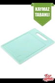 Kesme Tahtası Kaydırmaz Plastik Kesme Sunum Tahtası Pratik Kesim Panosu 160x245 Mm FR-107 - 3