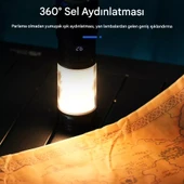 Süper Parlak LED Taktik El Feneri Yakınlaştırılabilir USB Şarj Edilebilir - 10