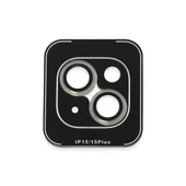 iPhone 15 / iPhone 15 Plus PVD Metal Kamera Lens Koruyucu 2li Set - 8