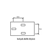 Türksit Ofis Koltuğu Yedek Parça Eko Kolçak Çift - 2