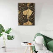 Kahve Tonlarda Desenler Kanvas Tablo 50 x 70 - 2