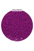 Fuşya Renk 4 mm Yaklaşık 1100 adet / 100 gram Cam Boncuk Oya Yazma Bileklik ve Kolye - 1