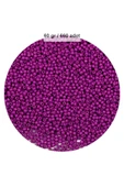 Fuşya Renk 4 mm Yaklaşık 660 adet / 60 gram Cam Boncuk Oya Yazma Bileklik ve Kolye - 1