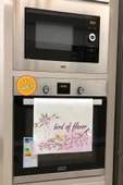 Valerine Life Lezzet Kuşu Pembe Mutfak Kurulama Fırın Beyaz El Havlusu %100 Pamuklu 35x50cm 2 Adet - 1
