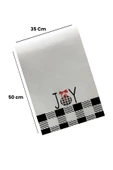 Valerine Life Noel Toplu Mutfak Kurulama Fırın Beyaz El Havlusu %100 Pamuklu 35x50cm 2 Adet - 2