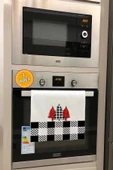 Valerine Life Ekoseli Noel Kırmızı Çam Ağacı Mutfak Kurulama Fırın Beyaz El Havlusu %100 Pamuklu 35x50cm 2 Adet - 1