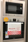 Valerine Life Lezzetin Kalbi Kırmızı Mutfak Kurulama Fırın Beyaz El Havlusu %100 Pamuklu 35x50cm 2 Adet - 1