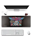 SonicTouch UltraGrand Hayat Kısa Kuşlar Uçuyor Grafiti Xxl Sıvı Geçirmez Gamer Oyuncu Klavye Mouse Pad 40x90Cm - 2