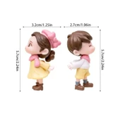 Romantik Çift Figürleri , Sevimli figürler, Biblo hediyelik oyuncak - 2