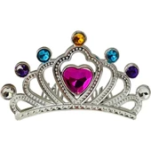 Gümüş Renk Taraklı Model Prenses Kraliçe Tacı 1 No 12x7 Cm thumbnail 2