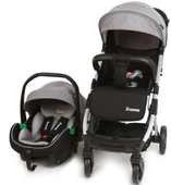 Yoyko Quantum Travel Kabin Boy Tek Elle Kolay Katlanır Pratik Bebek Arabası Gri Silver - 1