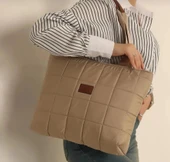 kadın vizon kapitone el kol ve omuz  çanta - 1