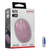Altec Lansing Pembe 2.4GHz USB 1200DPI Alkalin Pilli Kablosuz Mouse thumbnail 2