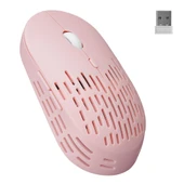 Altec Lansing Pembe 2.4GHz Şarj Edilebilir Tek Renkli 1600DPI Optik Kablosuz Mouse thumbnail 1