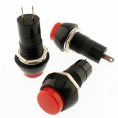 Ters Buton Yuvarlak Kırmızı 2 Pim Ic-187 ( Kapalı Kontak ) - 1