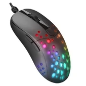Altec Lansing Siyah USB Kablolu 6 Tuşlu Renkli Led Işıklı 8000DPI Gaming Oyuncu Mouse thumbnail 1
