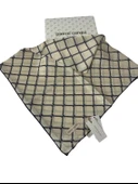 %100 İpek (Silk) Crepe Saten Eşarp - Krem- 8902230-324 - 2