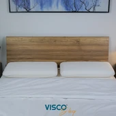 Visco Yastık Uzun Klasik Yastık Norma Doğal Viskon Kılıflı Ergonomik Yastık 80x40x12 cm - 2